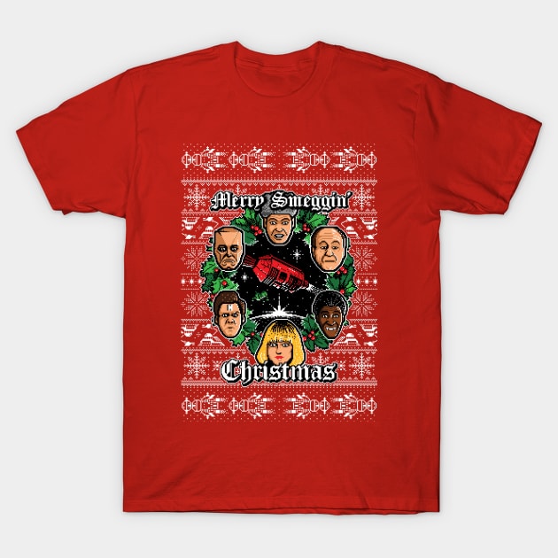 Merry Smeggin' Christmas T-Shirt by Stationjack